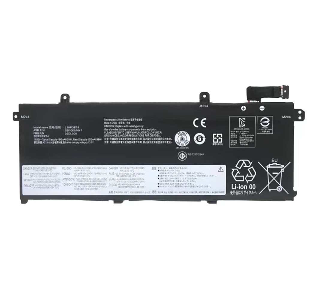 Lenovo Laptop Battery 4350mAh, 3-Cell High Quality for LENOVO T490/L18M3P73, ThinkPad T14 GEN 2, ThinkPad P14S GEN 2, ThinkPad T495 Laptops