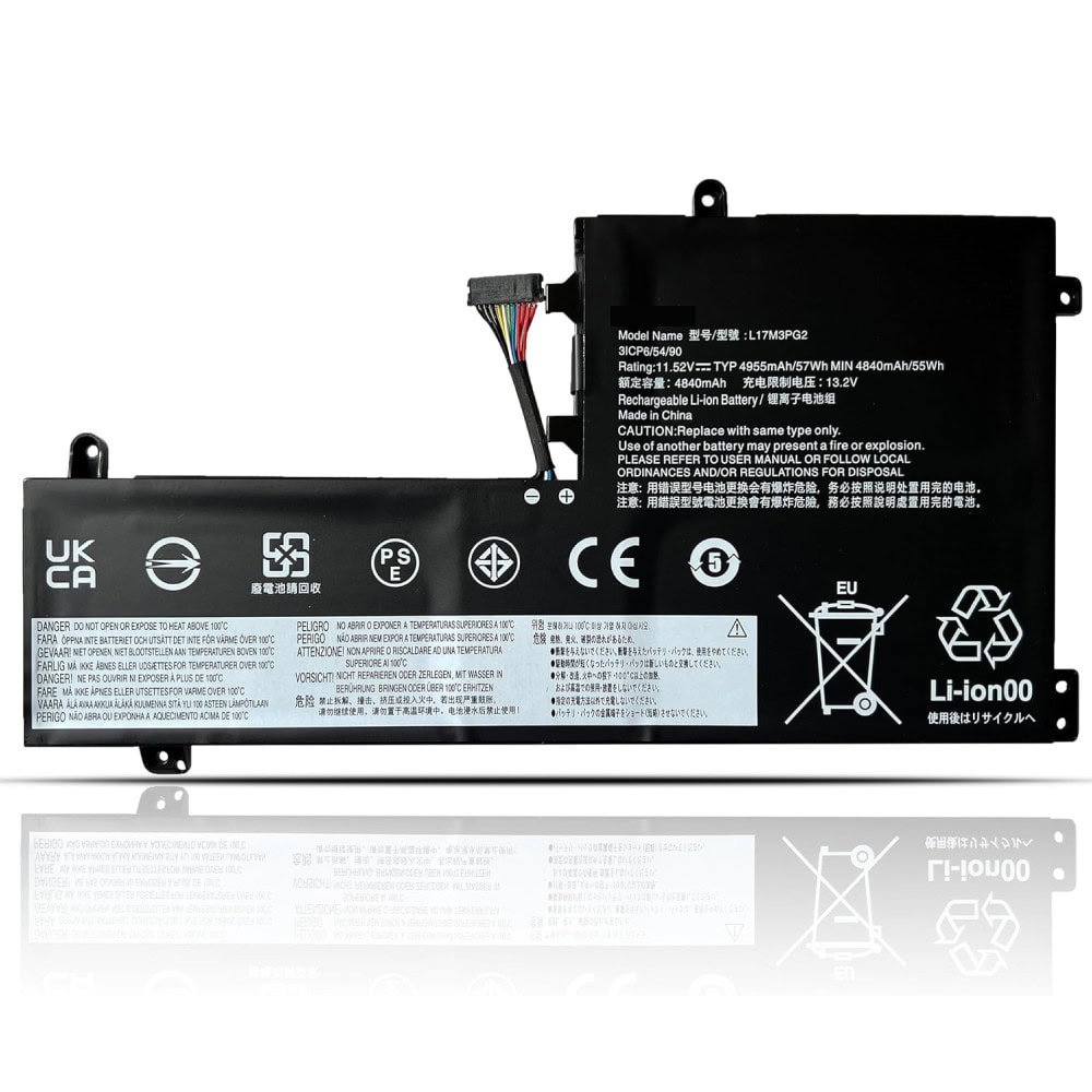 Lenovo L17M3PG2 – Lenovo Legion Y7000, Y740-15IRHG Series Laptops (Middle Cable, 4800mAh, 3-Cell)