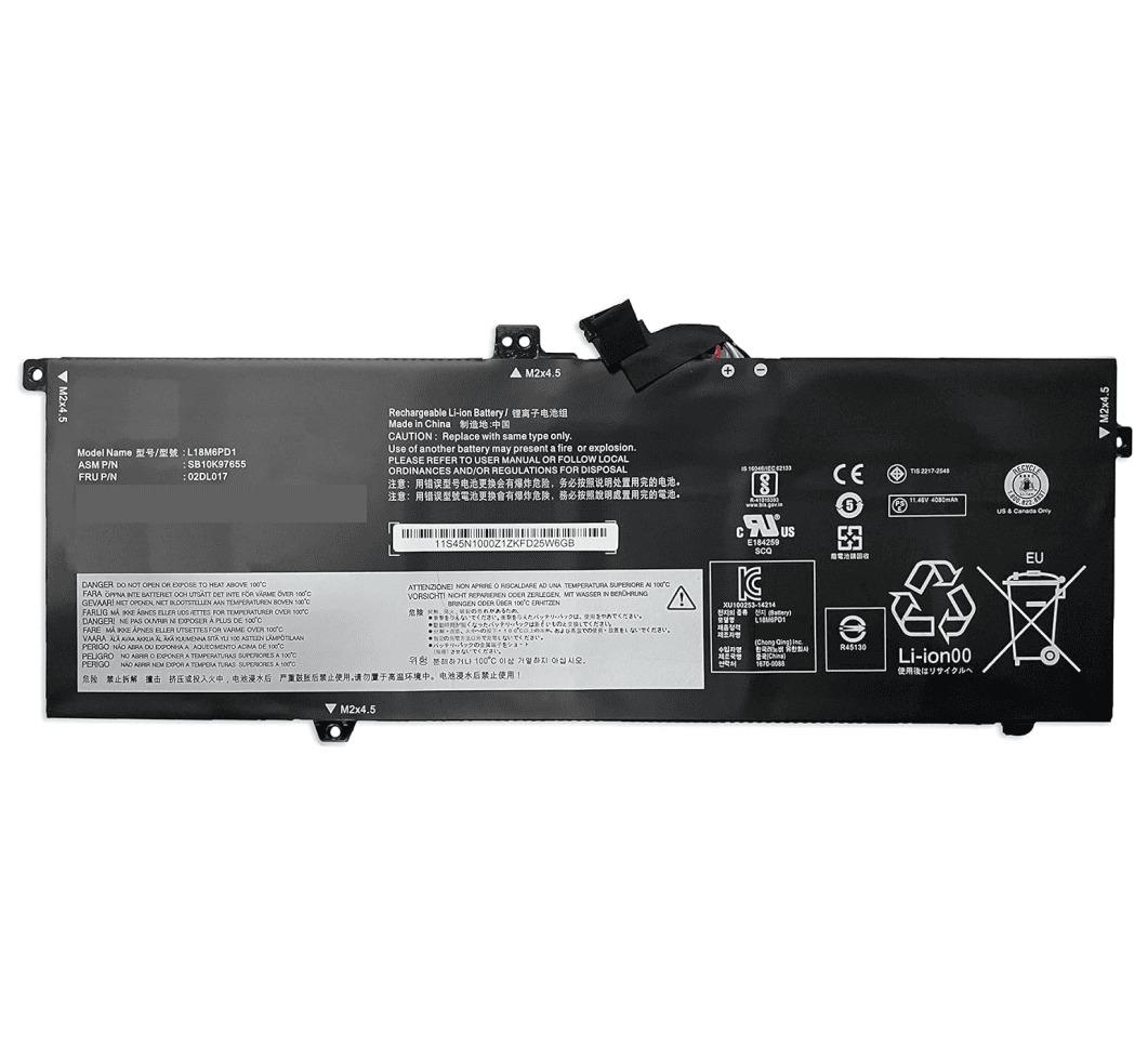 Lenovo Laptop Battery 3900mAh, 6-Cell High Quality for Lenovo L18M6PD2 – Lenovo ThinkPad X13 GEN 1-20UF000DFR, 20UF001HCA, 20UF0036FR Laptops