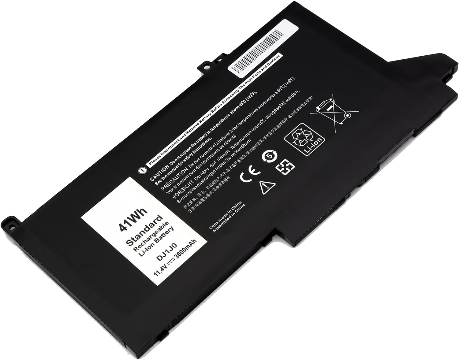 Compatible Battery for Dell 0G74G – E7280 Laptops (3600mAh, 3-Cell)