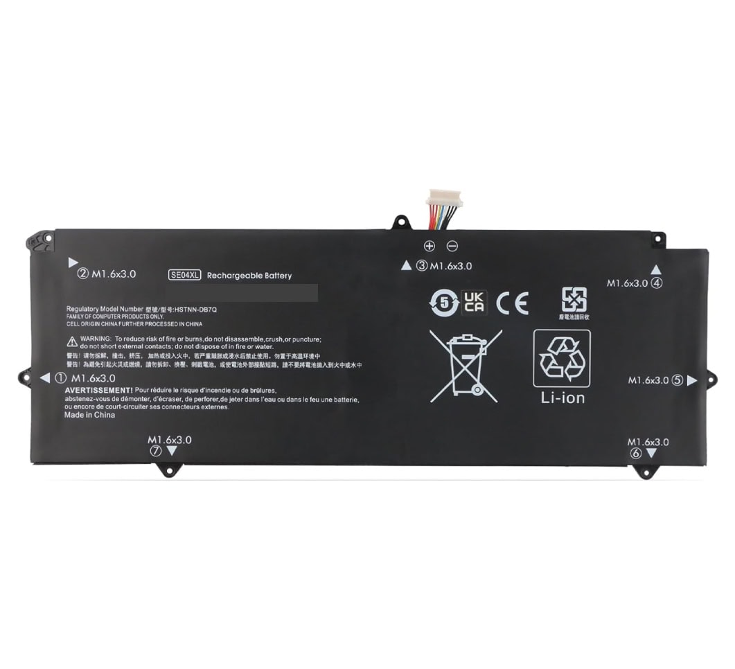 HP Laptop Battery 5000mAh, 4-Cell High Quality For HP SE04XL, HSTNN-DB7Q, Pro X2 612 G2 Series Laptops