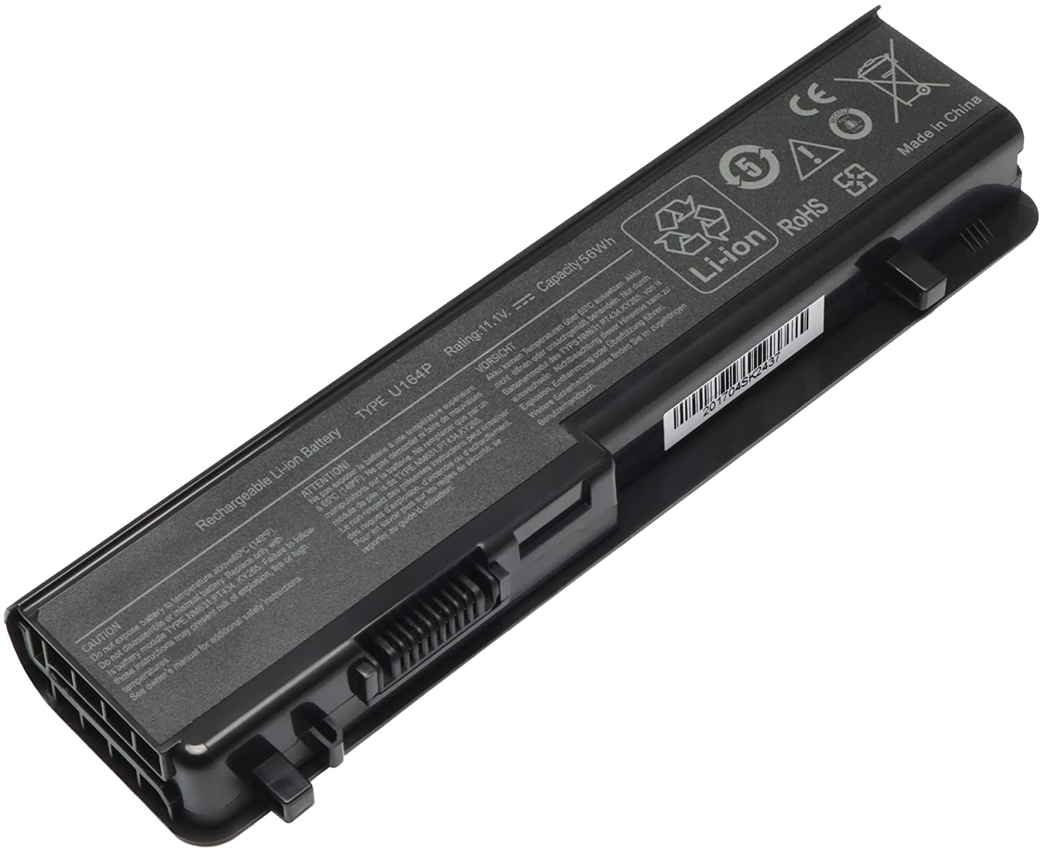 Compatible Battery for Dell 1745 – N856P, M905P, Studio 1747, 1749 Laptop (4000mAh, 6-Cell)