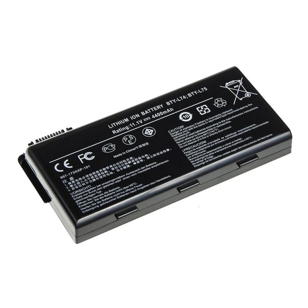 Compatible Battery for MSI BTY-L74 – MSI CX720, CX500-404X, CX600, A6000 Laptops (4400mAh, 6-Cell)