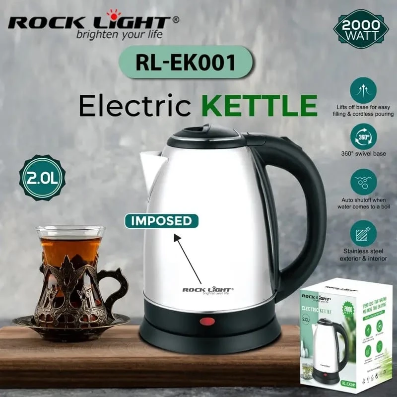 Rocklight | RL-EK001 | Electric Kettle with Stainless Steel
