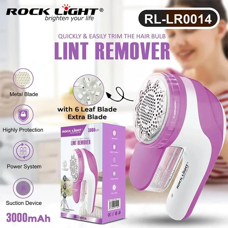 Rocklight | RL-LR0014 | Ultra-Powerful 6-Leaf Lint Remover Machine