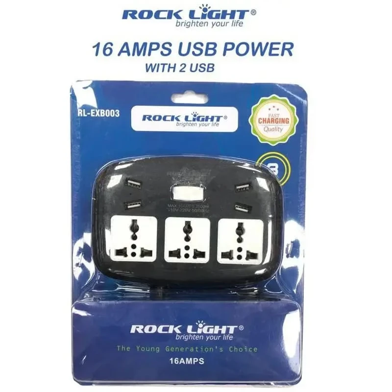 Rocklight | RL-EXB003 | High-Safety | 16A Extension Board