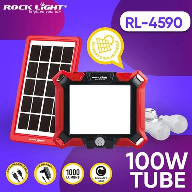 Rocklight | RL-4590 | Inverter with 100W Tube & Solar Support