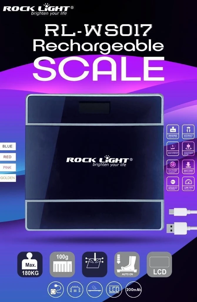 Rock Light Rechargeable Scale RL-WS017
