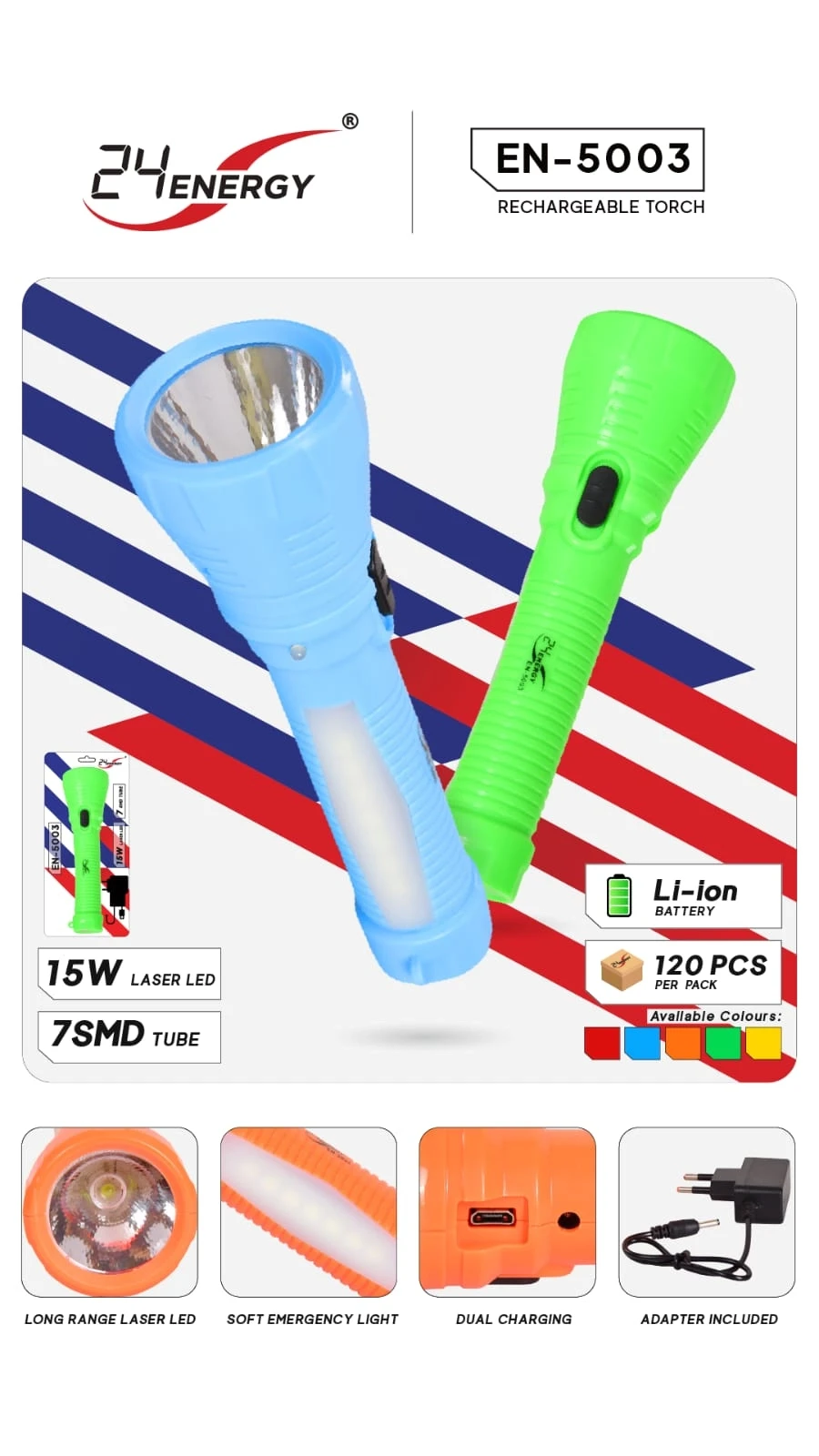 24 Energy Lithium Torch EN-5003