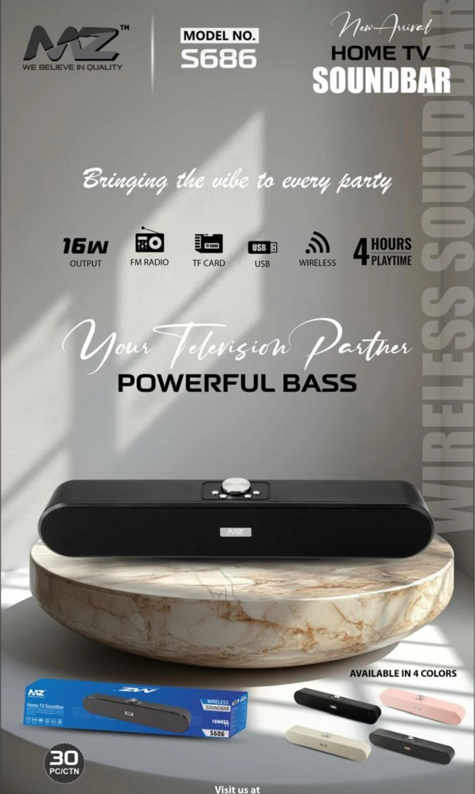 MZ S686 16W Wireless Speaker