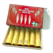 Imported Golden Cold Pyro Pack of 6 for outdoor use (25sec)