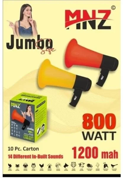 800w Handheld Megaphone with 14 different sounds