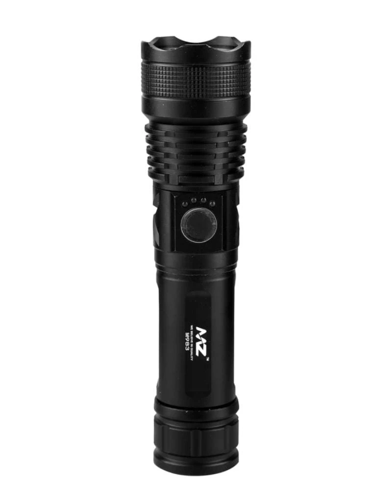MZ M983 Zoomable Metal Flashlight, 5 Modes, Super Bright 100W