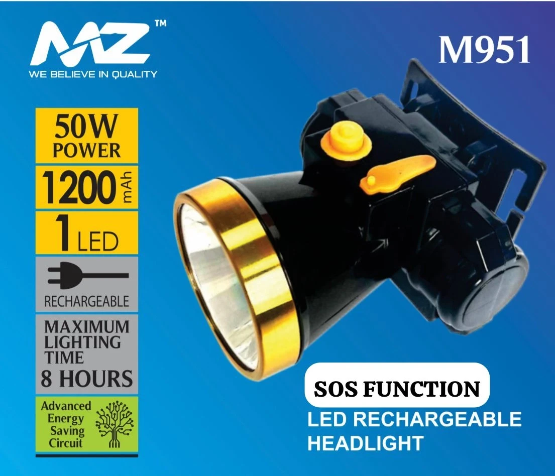 MZ M951 Rechargeable LED Super Bright Headlight