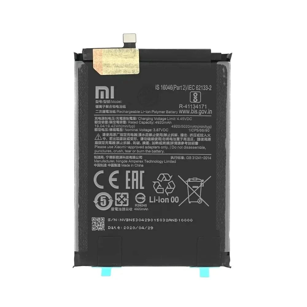 Mi Note 9 Pro BN52 Battery 100% Care Original