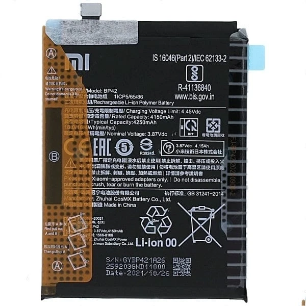 Mi 11 Lite BN42 Battery 100% Care Original