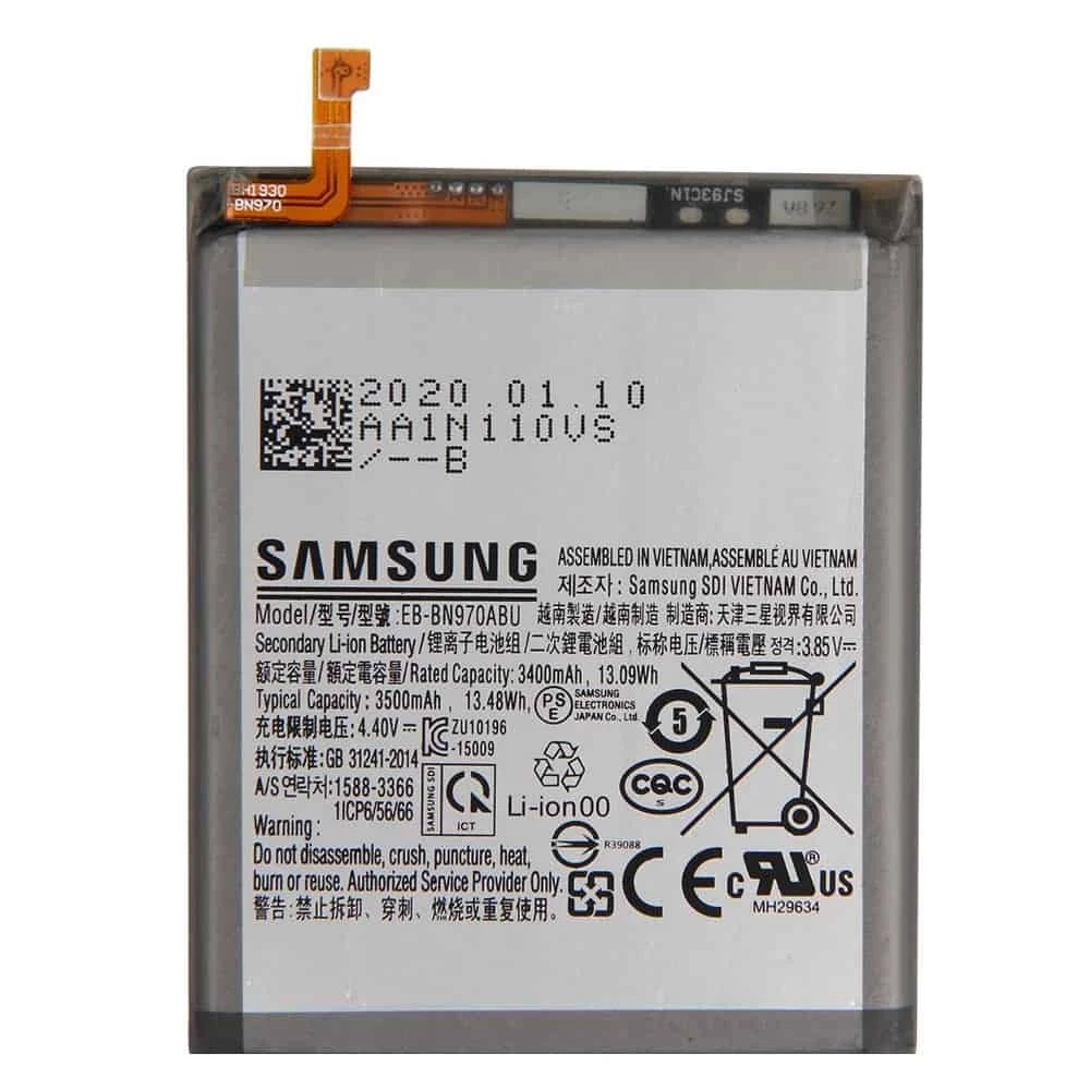 Samsung Note 10 Battery 100% Care Original