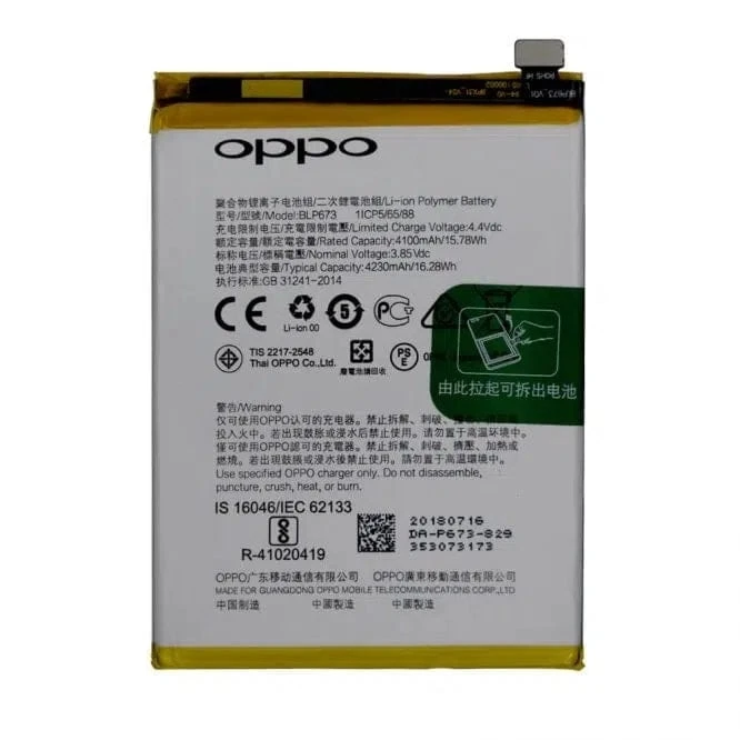 Oppo A3S/A5/A31 2020 Mobile Battery 100% Care Original