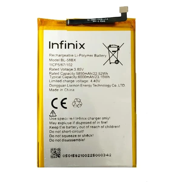 Infinix Hot 9 Play BL58BX Mobile Battery 100% Care Original