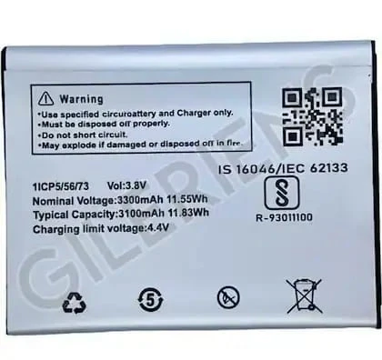 Lava Z61 Mobile Battery 100% Care Original