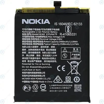 Nokia 3.1 Plus/8.1 Plus HE363 Mobile Battery 100% Care Original