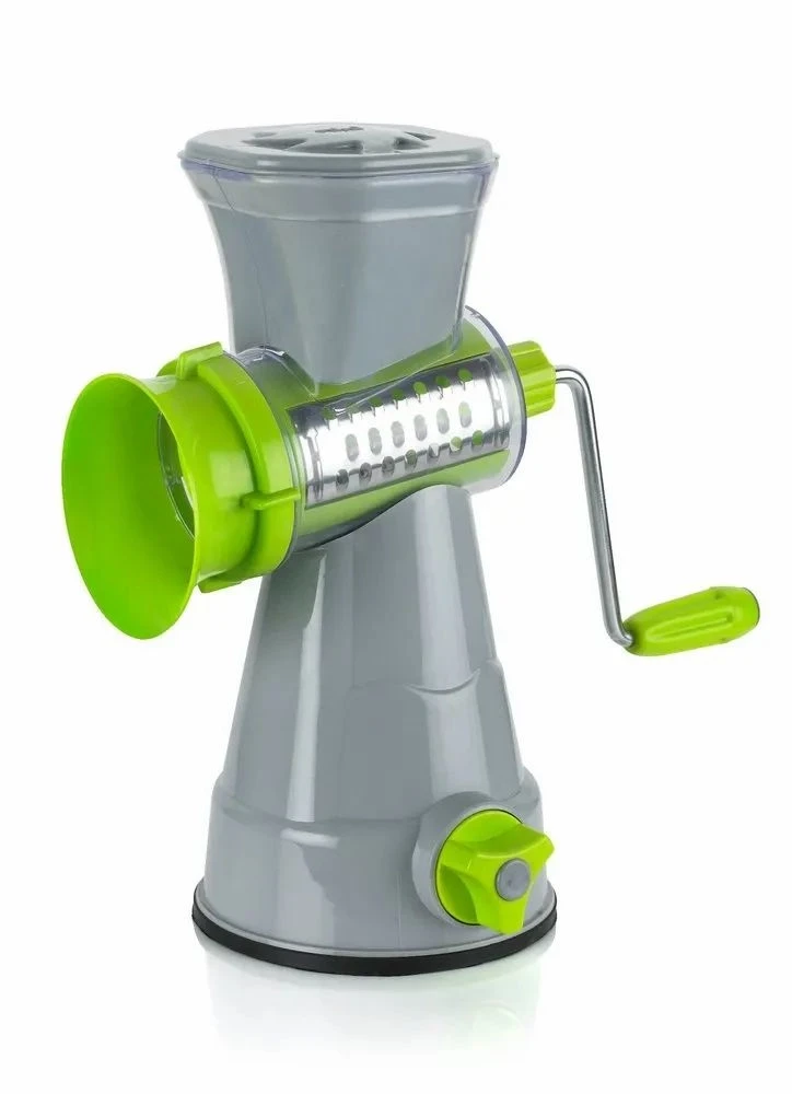 Blue Green Plastice And Stainless Steel J-250 Jumbo Carrot Veg. / Fruit Juicer 4 In 1 Drum Shredder Slicer