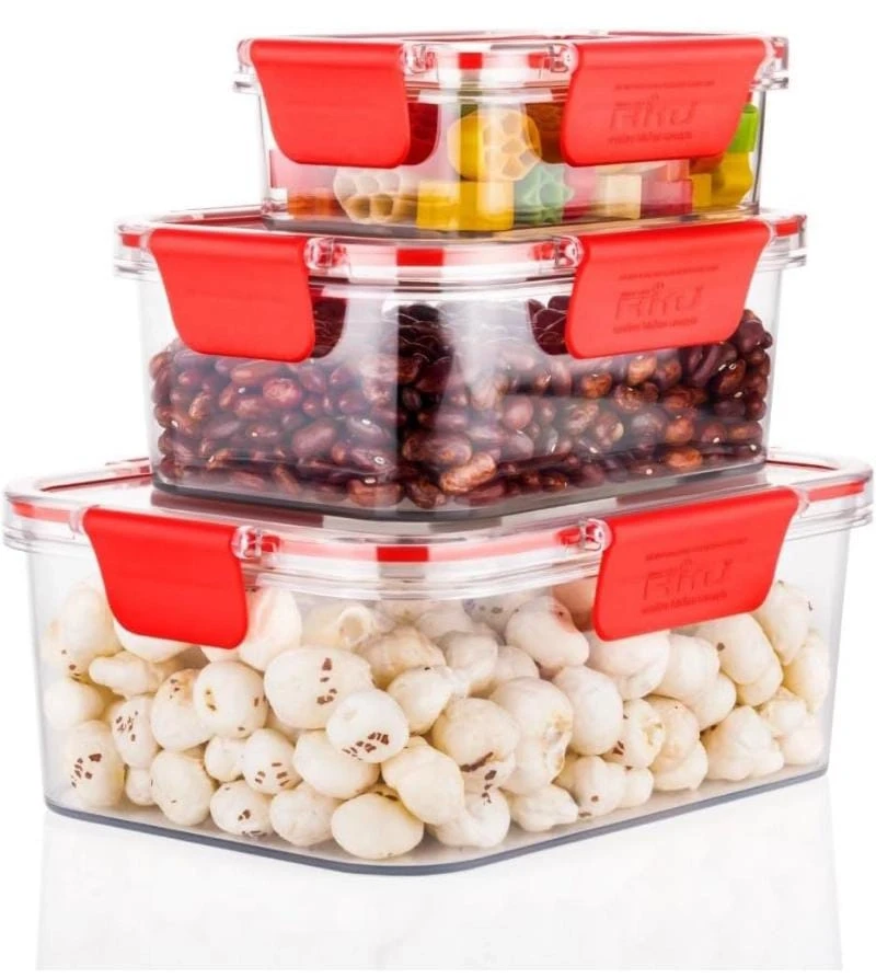 Ritu J-345 Store Well Container 3 Pieces Set(300 ml/1000ml/1600ml)