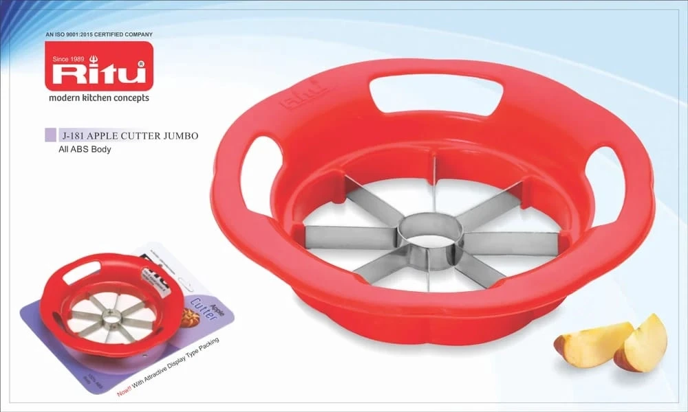 Plastice And Stainless-Steel Ritu J-181 Apple Cutter Jumbo