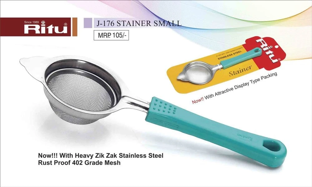 Plastic Multicolor J-176 Small Stainer, For Home