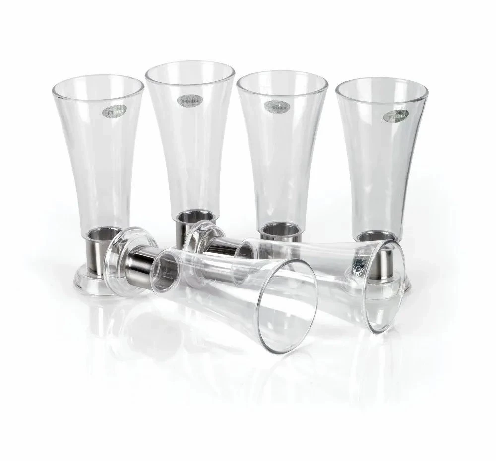 White RITU J-225 MULTIPURPOSE GLASS Set of 6 Pieces (Unbreakable)