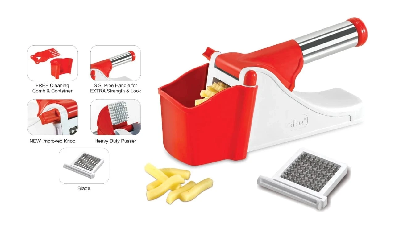 J-142 FRANCH Fry cutter-with free comb & container