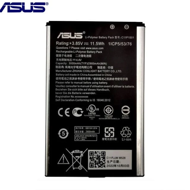 Zenfone 2 Laser 1501 Mobile Battery 100% Care Original