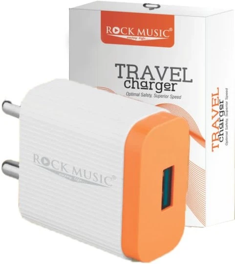 Rock Music CH-09 Fast Travel Charger Dual USB Port