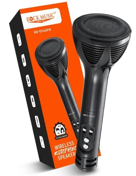 Rock Music BT-448 Karaoke Mic Wireless Mic