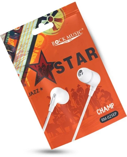 Rock Music RM-025 Star Champ Leather Wire Earphone