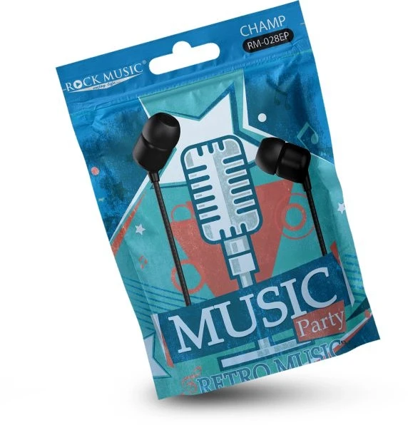 Rock Music RM-028 Retro Music Leather Wire Earphone