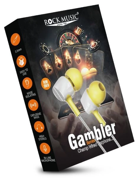 Rock Music RM-069 Gambler Series Magnetic Earphone