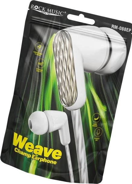 Rock Music RM-088 Weave Champ Stereo Wired Earphone