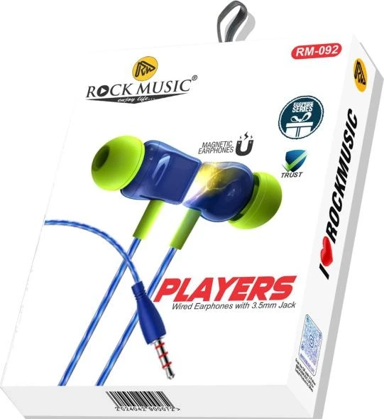 Rock Music RM-092 Players Stereo Wired Earphone