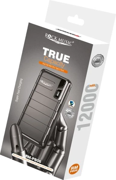 ROCK MUSIC PB-06 True Capacity Power Bank