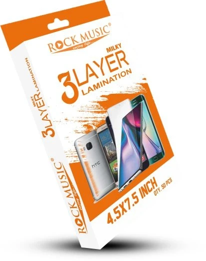 Rock Music 4.5×7.5" Milkey 3 Layer Lamination Sheet