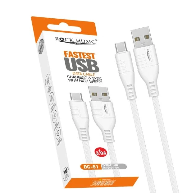 Rock Music DC-51 Fast Charging USB Data Cable