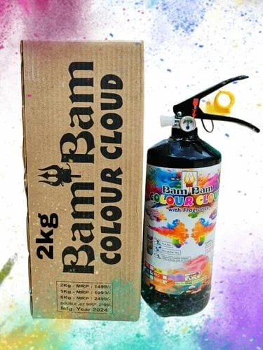 Non Toxic Color 2 KG Holi Colour Cloud Cylinder