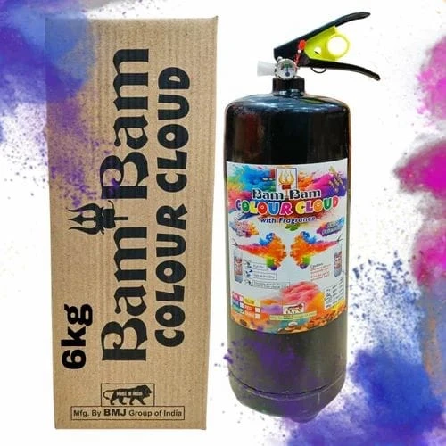 Non Toxic Color 6 KG Holi Colour Cloud Cylinder