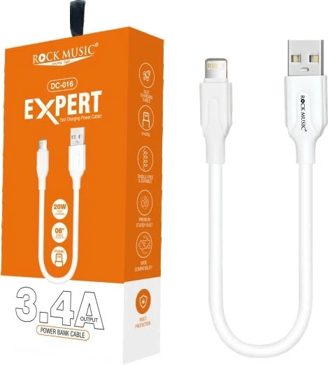 Rock Music DC-016 Power Bank (iPhone) USB Data Cable