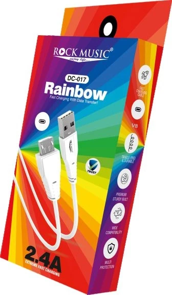 Rock Music DC-017 Rainbow (V8) USB Data Cable