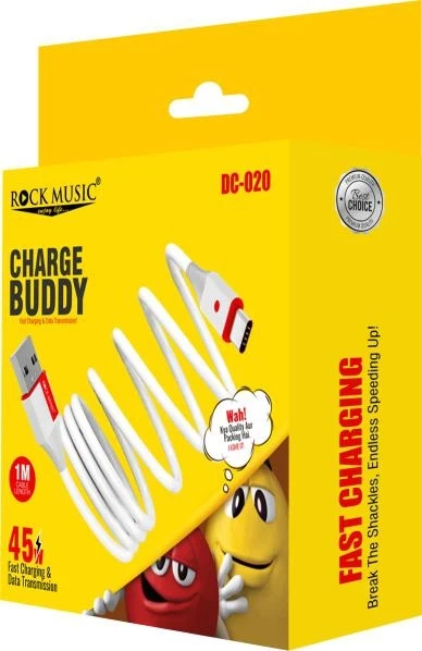 Rock Music DC-020 Charge Buddy (Type-C) Data Cable