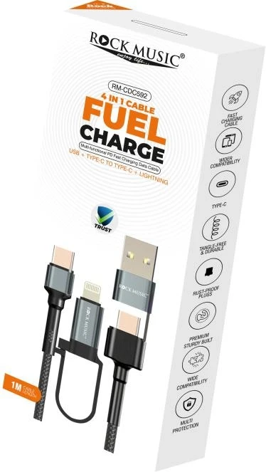 Rock Music CDC-592 Fuel Charge Aux Cable