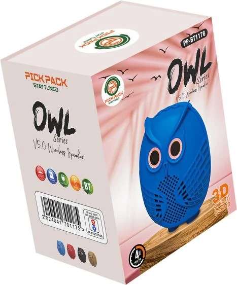 Pick Pack BT-1176 Owl Series TWS Wireless Speaker