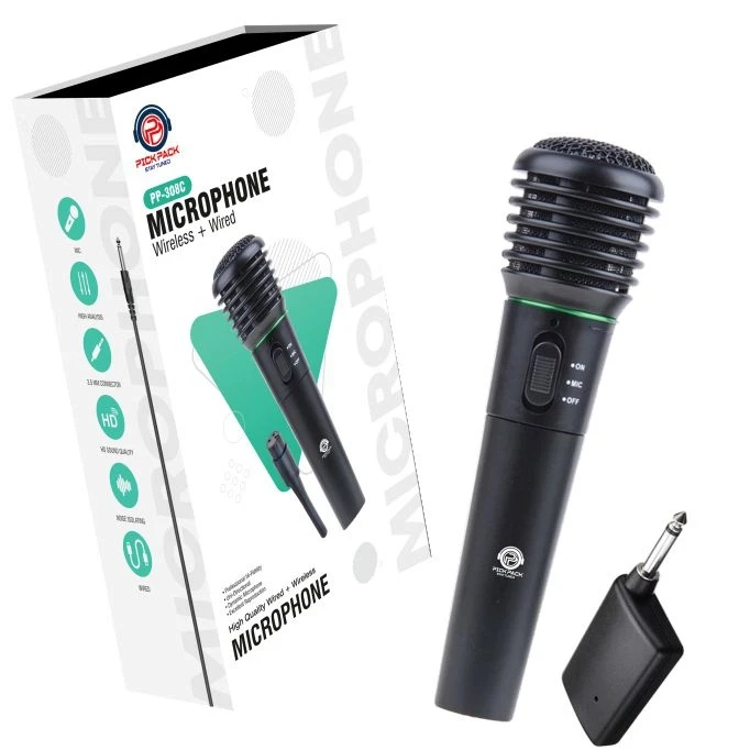 Pick Pack PP-308C MicroPhone Wired+Wireless Mic